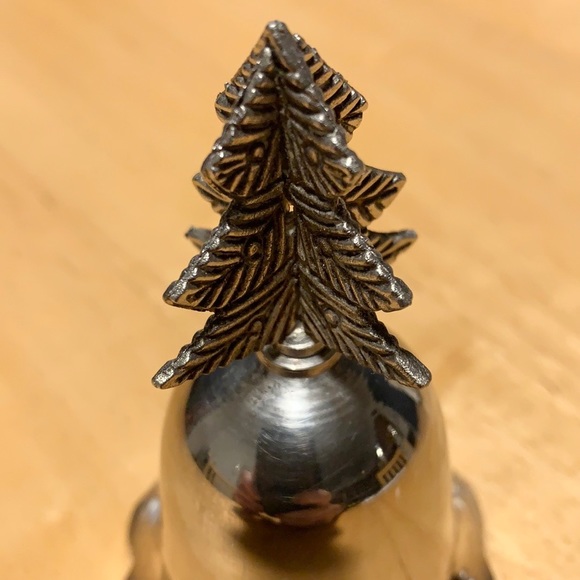 Silver Christmas Tree Bell - Picture 2 of 4